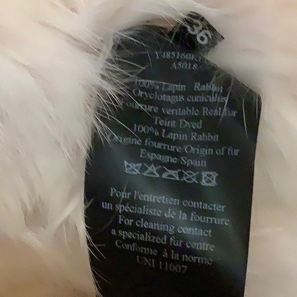 Yves Salomon fur vest blush pink NWOT - Picture 7 of 7